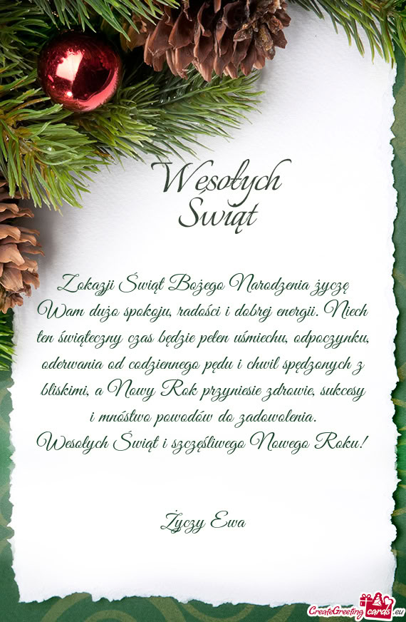 Świąteczny czas będzie pełen uśmiechu, odpoczynku, oderwania od codziennego pędu i chwil spęd