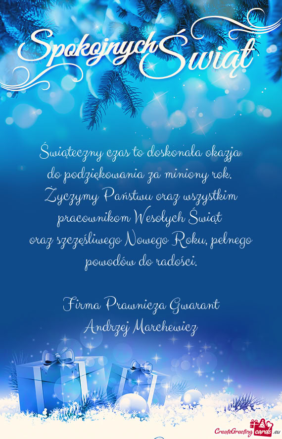 Świąteczny czas to doskonała okazja