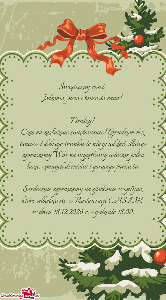 Świąteczny reset