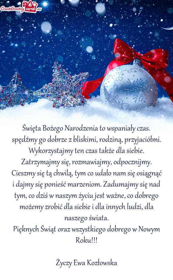 Święta Bożego Narodzenia to wspaniały czas. spędźmy go dobrze z bliskimi, rodziną, przyjació