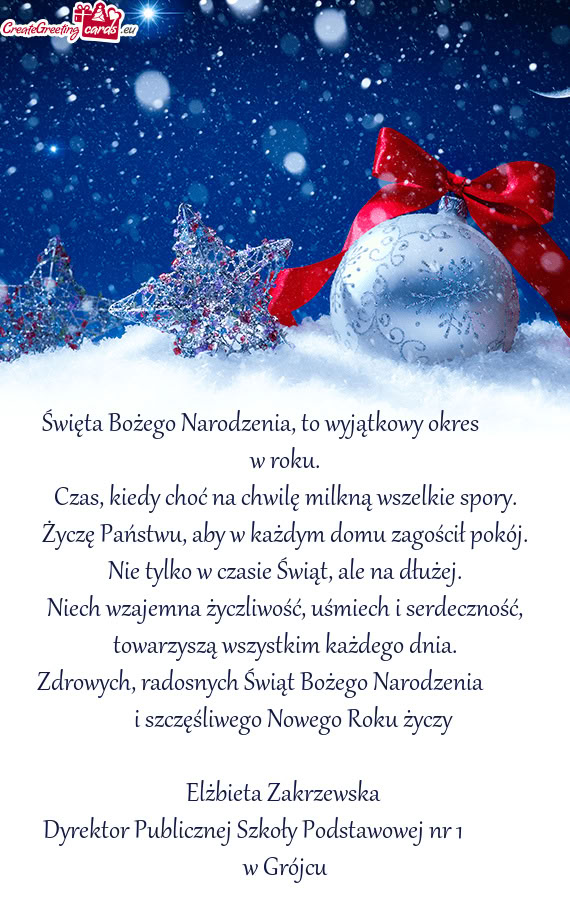 Święta Bożego Narodzenia, to wyjątkowy okres   w roku