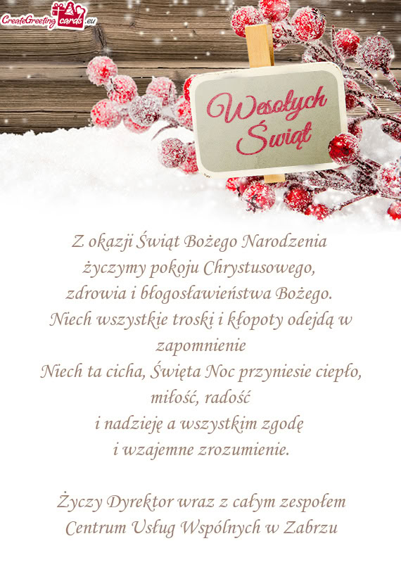 Święta Noc przyniesie ciepło