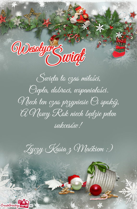 Święta to czas miłości