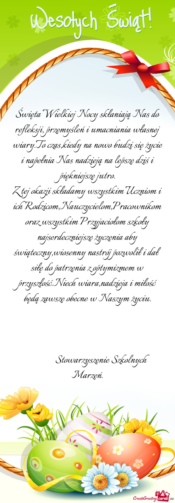 Święta Wielkiej Nocy skłaniają Nas do refleksji, przemyśleń i umacniania własnej wiary.To cza