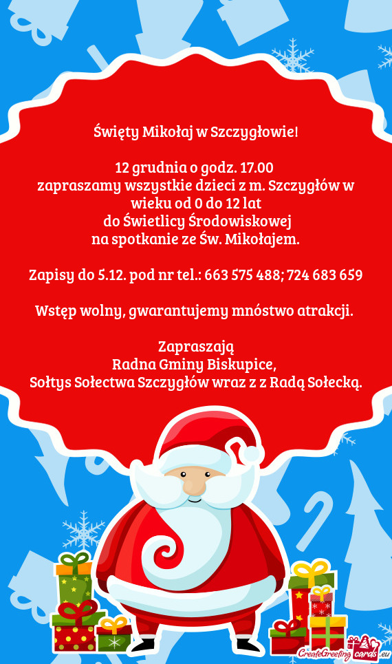 Święty Mikołaj w Szczygłowie