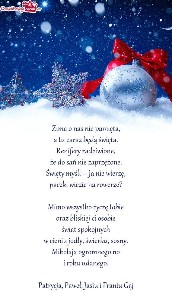 Święty myśli – Ja nie wierzę