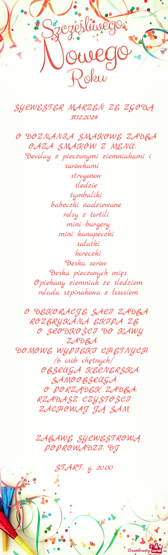 SYLWESTER MARZEŃ ZE ZGODĄ 31.12.2024