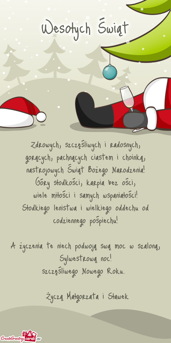 Sylwestrową noc! szczęśliwego Nowego Roku