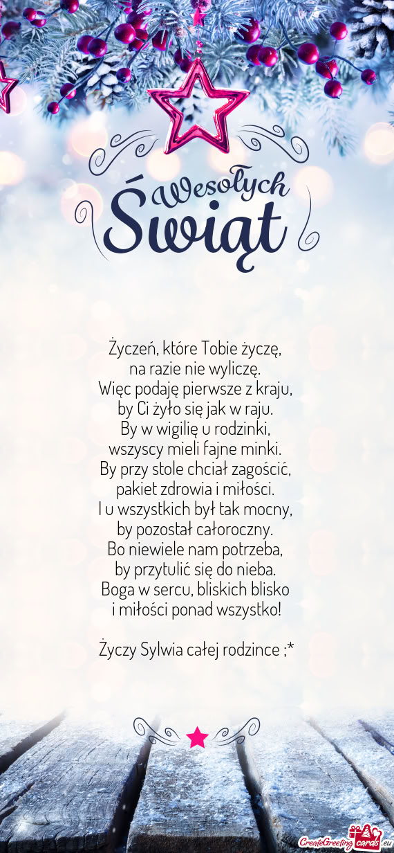 Sylwia całej rodzince ;