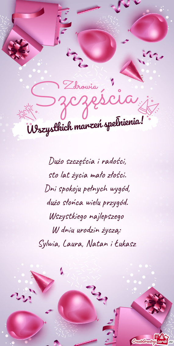 Sylwia, Laura, Natan i Łukasz