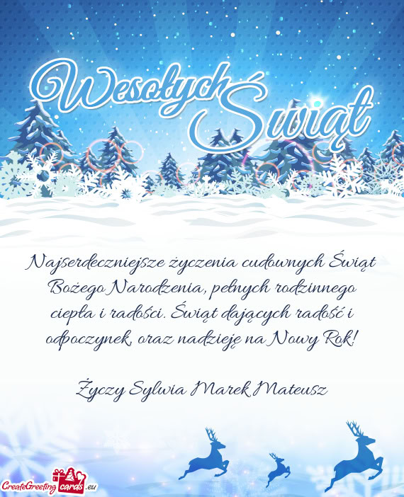 Sylwia Marek Mateusz