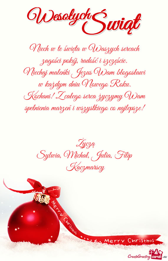 Sylwia, Michał, Julia, Filip