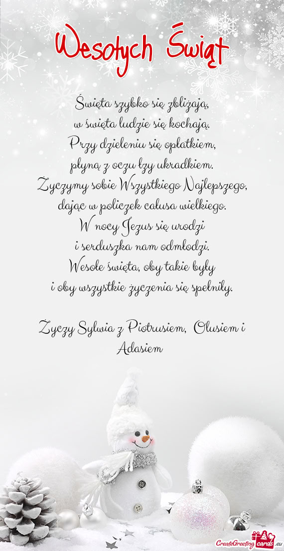 Sylwia z Piotrusiem, Olusiem i Adasiem😘