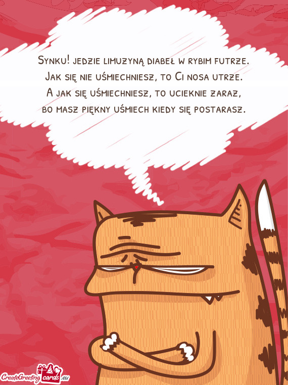 Synku! jedzie limuzyną diabeł w rybim futrze