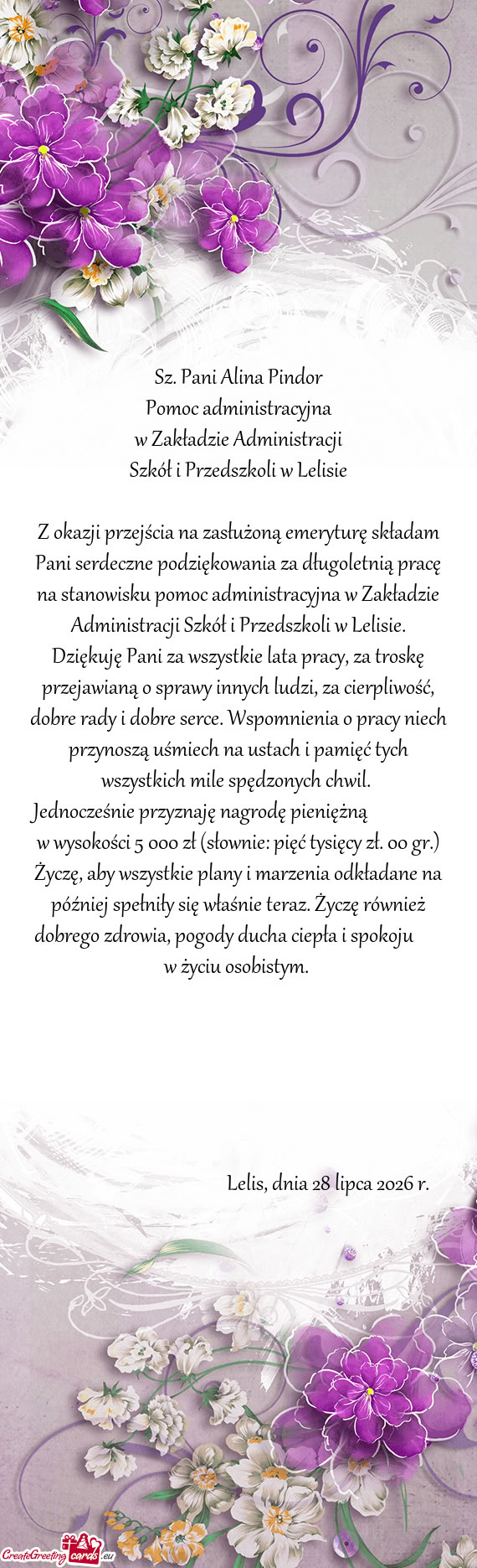 Sz. Pani Alina Pindor