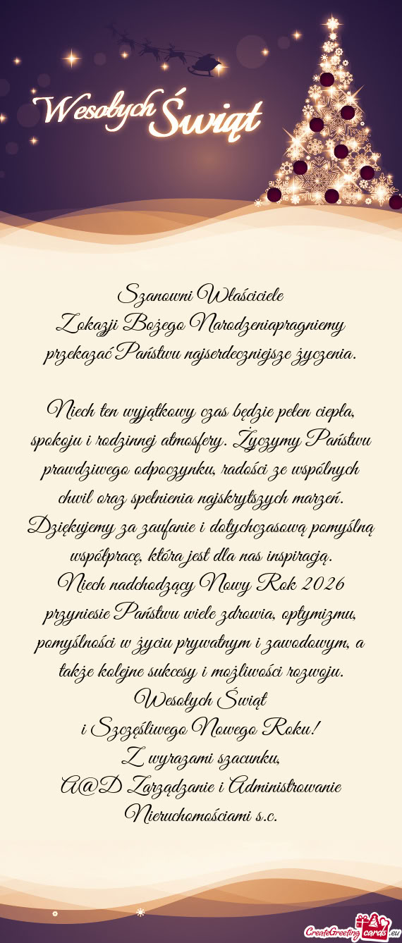 Szanowni Właściciele