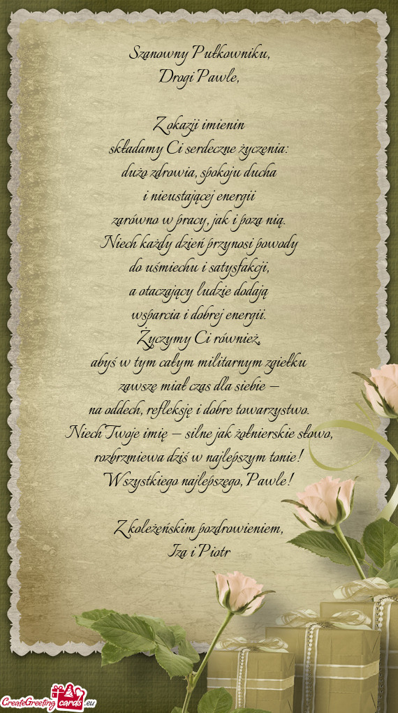 Szanowny Pułkowniku