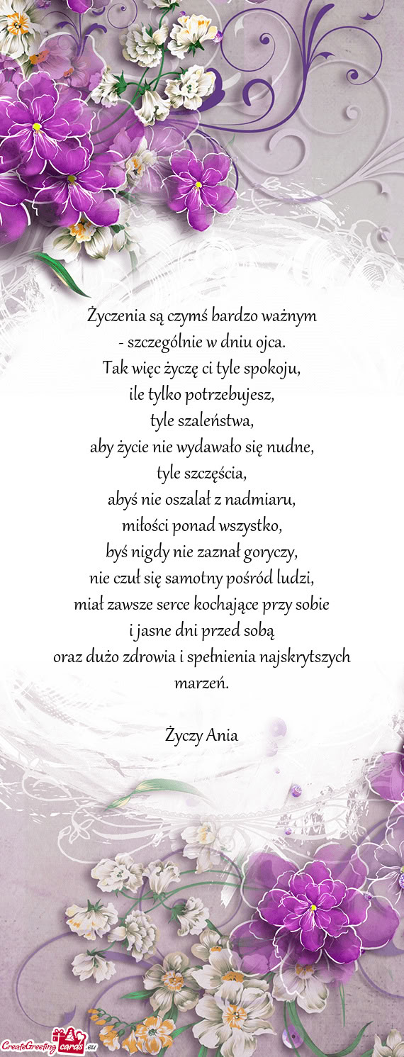 Szczególnie w dniu ojca