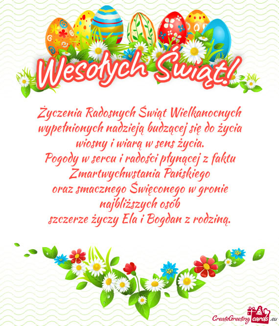 Szczerze Ela i Bogdan z rodziną