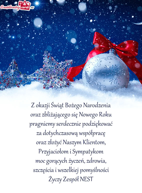 Szczęścia i wszelkiej pomyślności Zespół NEST