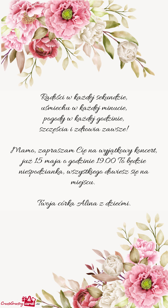 Szczęścia i zdrowia zawsze