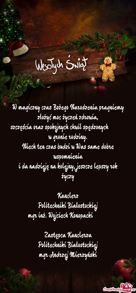 Szczęścia oraz spokojnych chwil spędzonych    w gronie rodziny