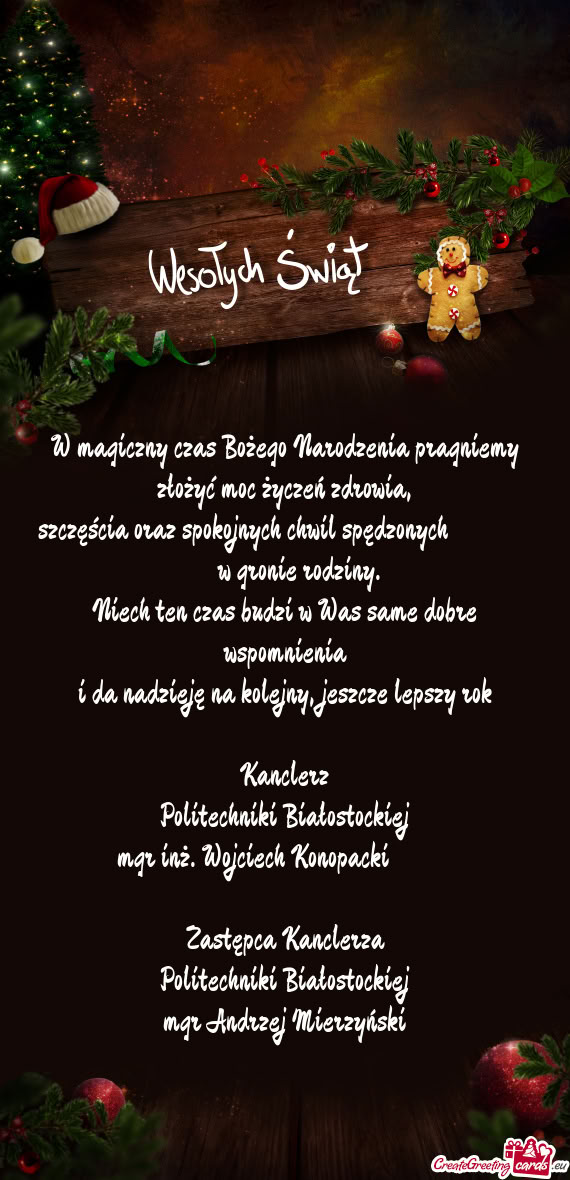 Szczęścia oraz spokojnych chwil spędzonych     w gronie rodziny