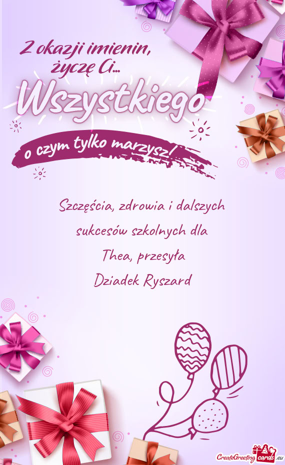 Szczęścia, zdrowia i dalszych