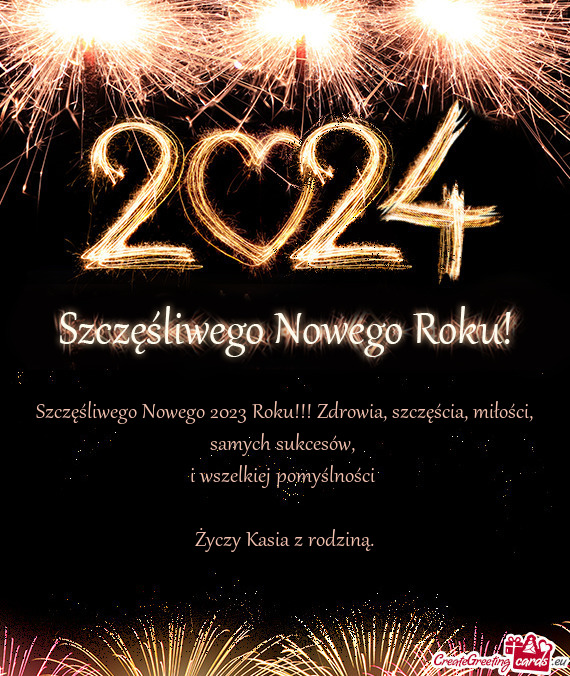 Szczęśliwego Nowego 2023 Roku!!! Zdrowia, szczęścia, miłości, samych sukcesów