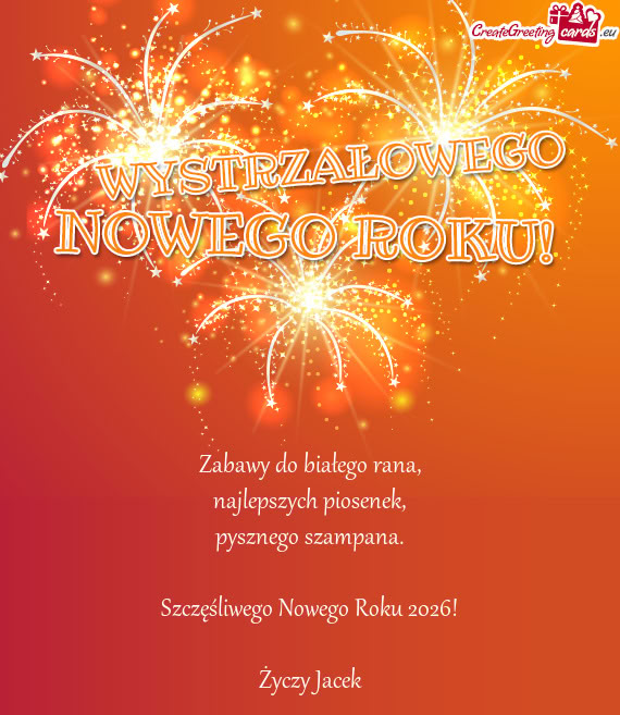 Szczęśliwego Nowego Roku 2026! Jacek
