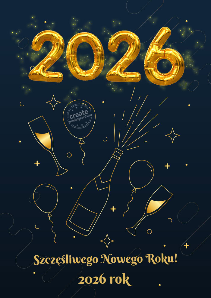Szczęśliwego Nowego Roku 2026 rok