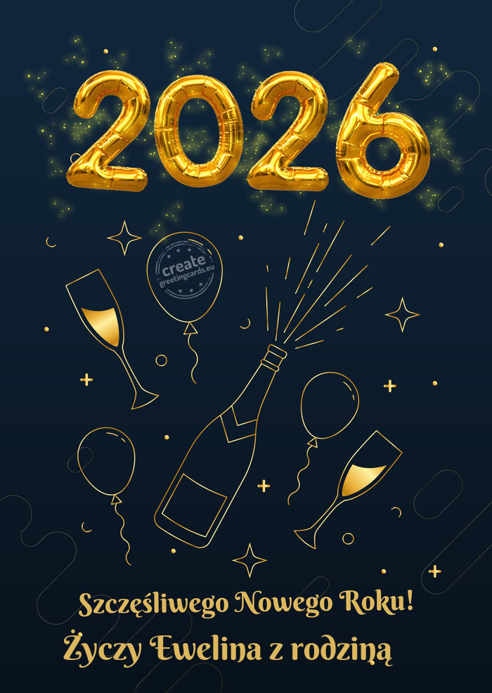 Szczęśliwego Nowego Roku Ewelina z rodziną 😀