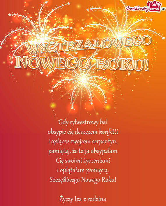 Szczęśliwego Nowego Roku! Iza z rodzina