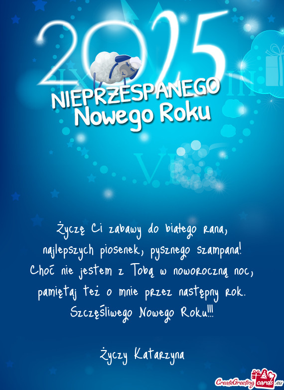 Szczęśliwego Nowego Roku!!! Katarzyna