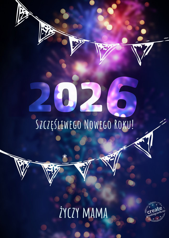 Szczęśliwego nowego roku mama