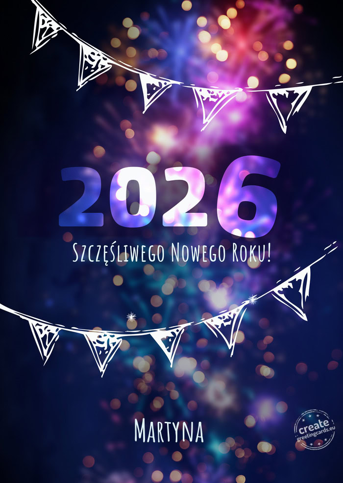 Szczęśliwego nowego roku Martyna