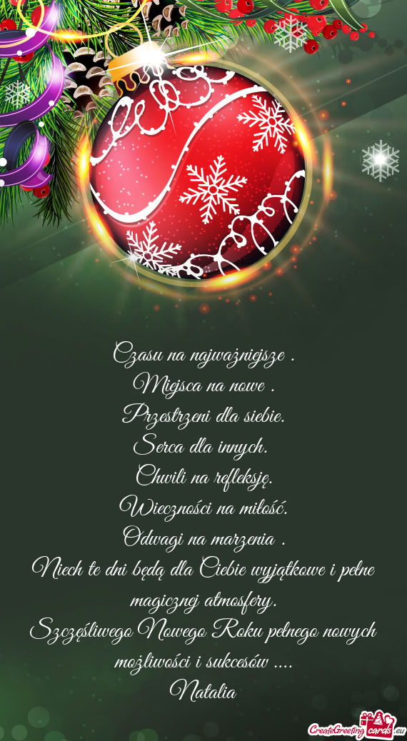 Szczęśliwego Nowego Roku pełnego nowych możliwości i sukcesów …