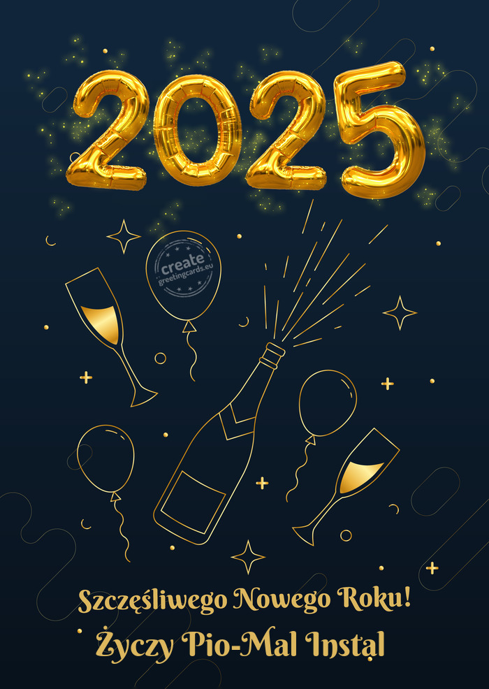 Szczęśliwego Nowego Roku Pio-Mal Instal