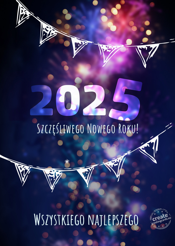 Szczęśliwego nowego roku Wszystkiego najlepszego