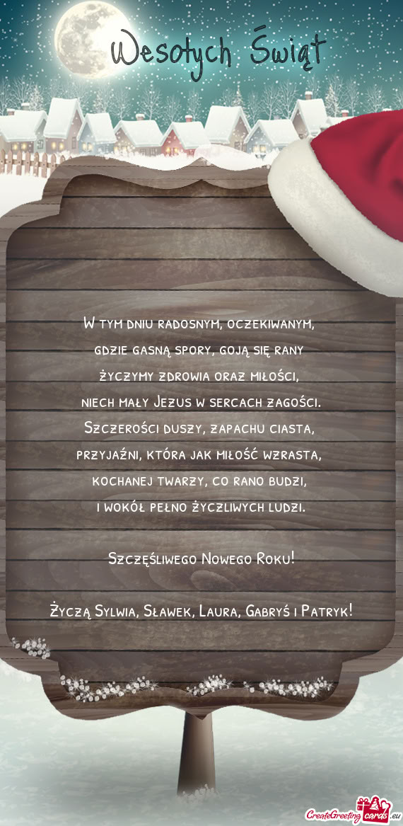 Szczęśliwego Nowego Roku! Życzą Sylwia