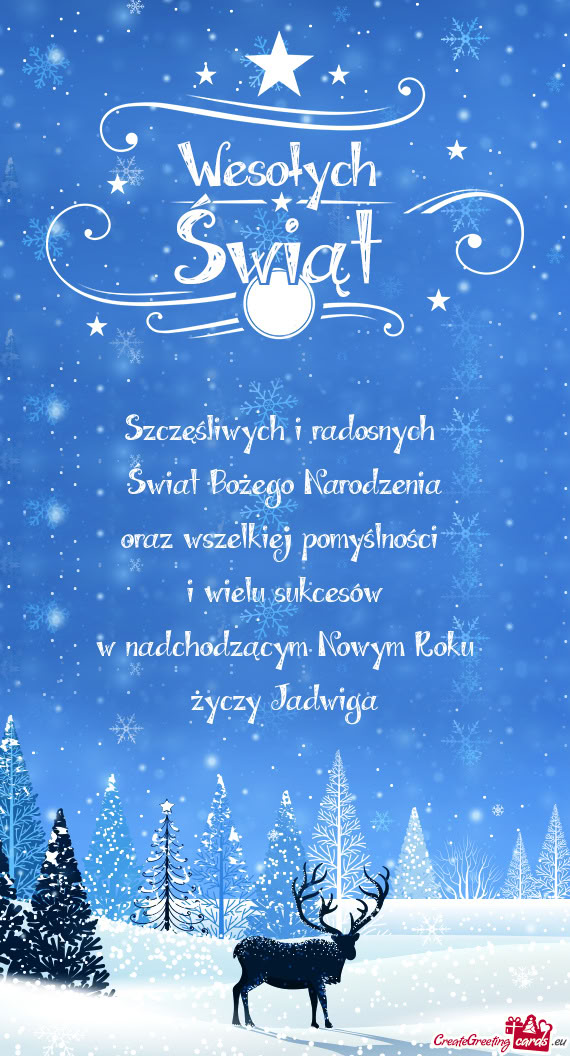 Szczęśliwych i radosnych   Świat Bożego Narodzenia  oraz wszelkiej