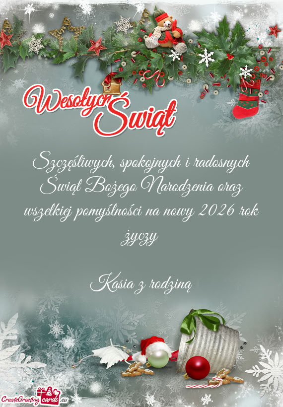 Szczęśliwych, spokojnych i radosnych Świąt Bożego Narodzenia oraz wszelkiej pomyślności na no