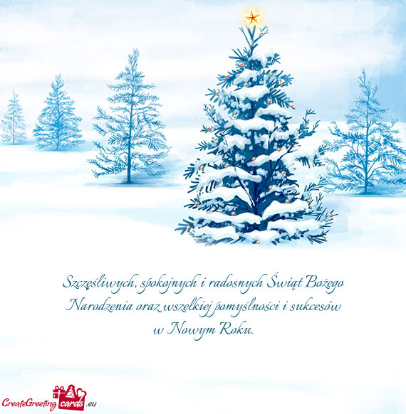 Szczęśliwych, spokojnych i radosnych Świąt Bożego Narodzenia oraz