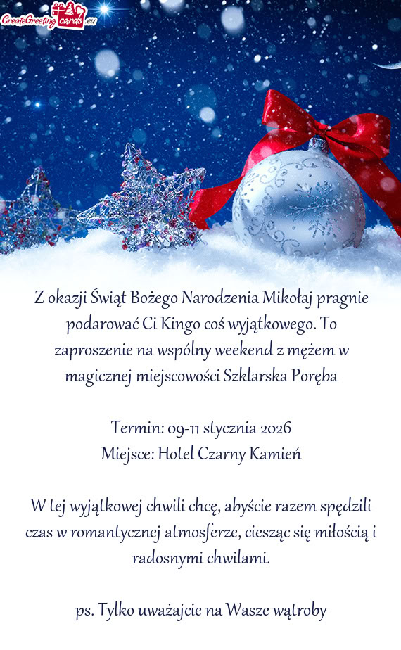 Szenie na wspólny weekend z mężem w magicznej miejscowości Szklarska Poręba