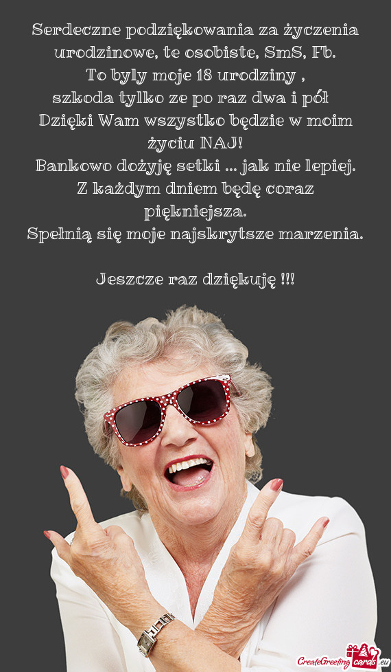 Szkoda tylko ze po raz dwa i pół 😁