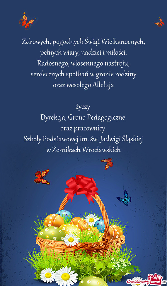 Szkoły Podstawowej im. św. Jadwigi Śląskiej