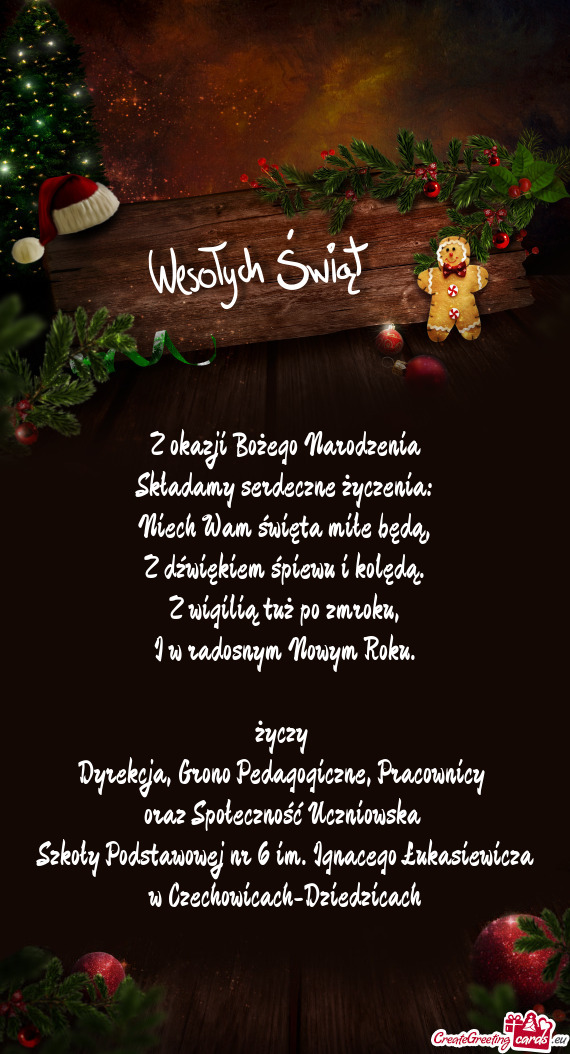 Szkoły Podstawowej nr 6 im. Ignacego Łukasiewicza w Czechowicach-Dziedzicach