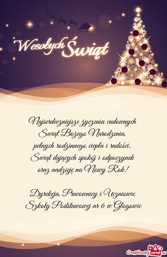 Szkoły Podstawowej nr 6 w Głogowie