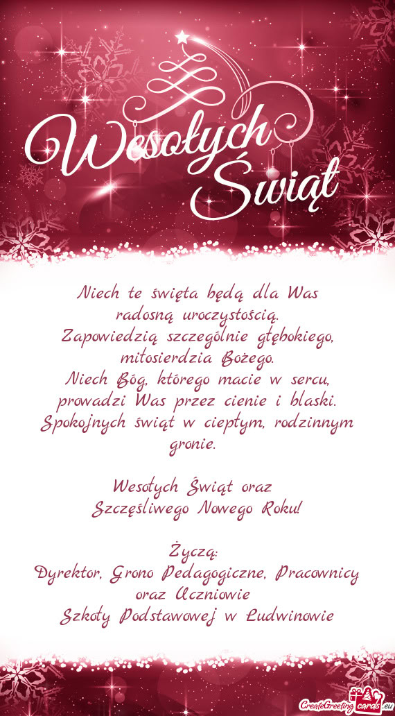 Szkoły Podstawowej w Ludwinowie