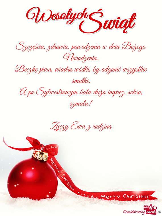 Szmalu! Ewa z rodziną